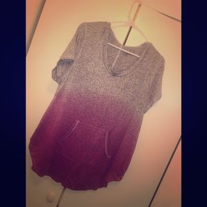 Pink and gray hoodie